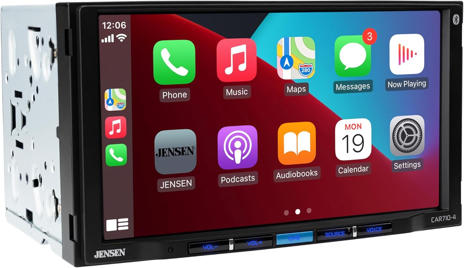 Jensen CAR710-4 7" touchscreen Apple CarPlay & Android Auto Digital Receiver