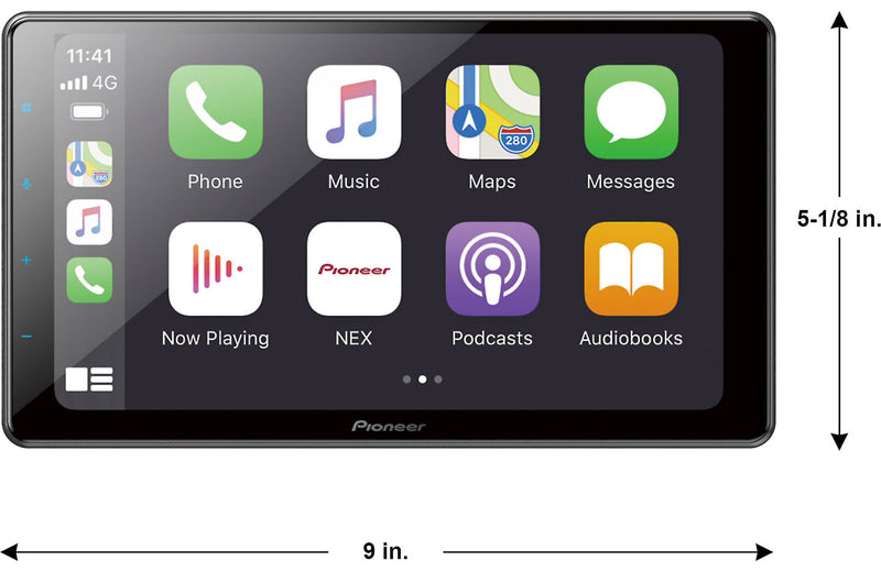 Pioneer DMH-WC6600NEX 9” Wireless Apple CarPlay & Android Auto Multimedia Receiver
