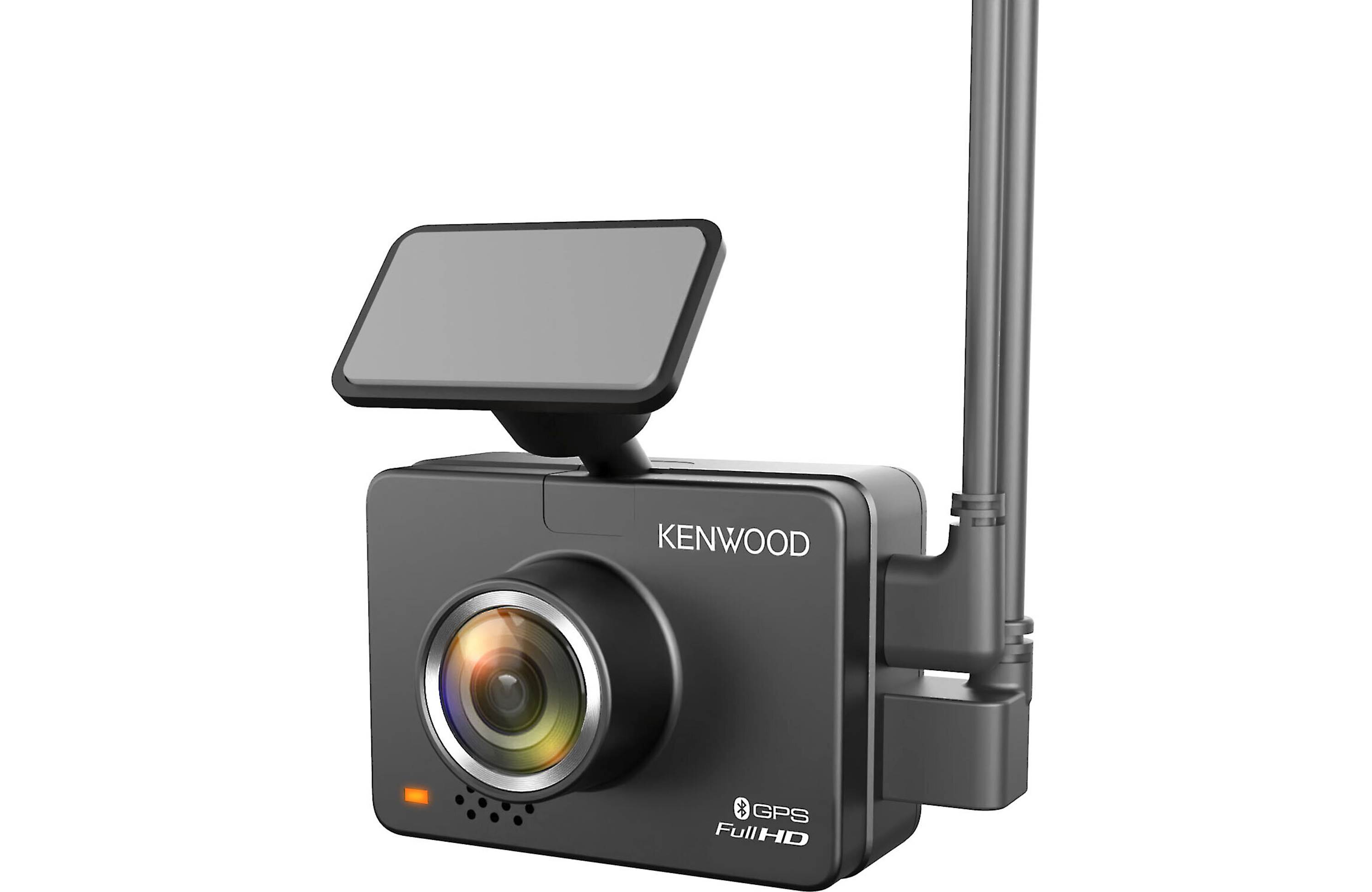 Kenwood DRV-A310W HD dash cam with 2" display, GPS, and Wi-Fi