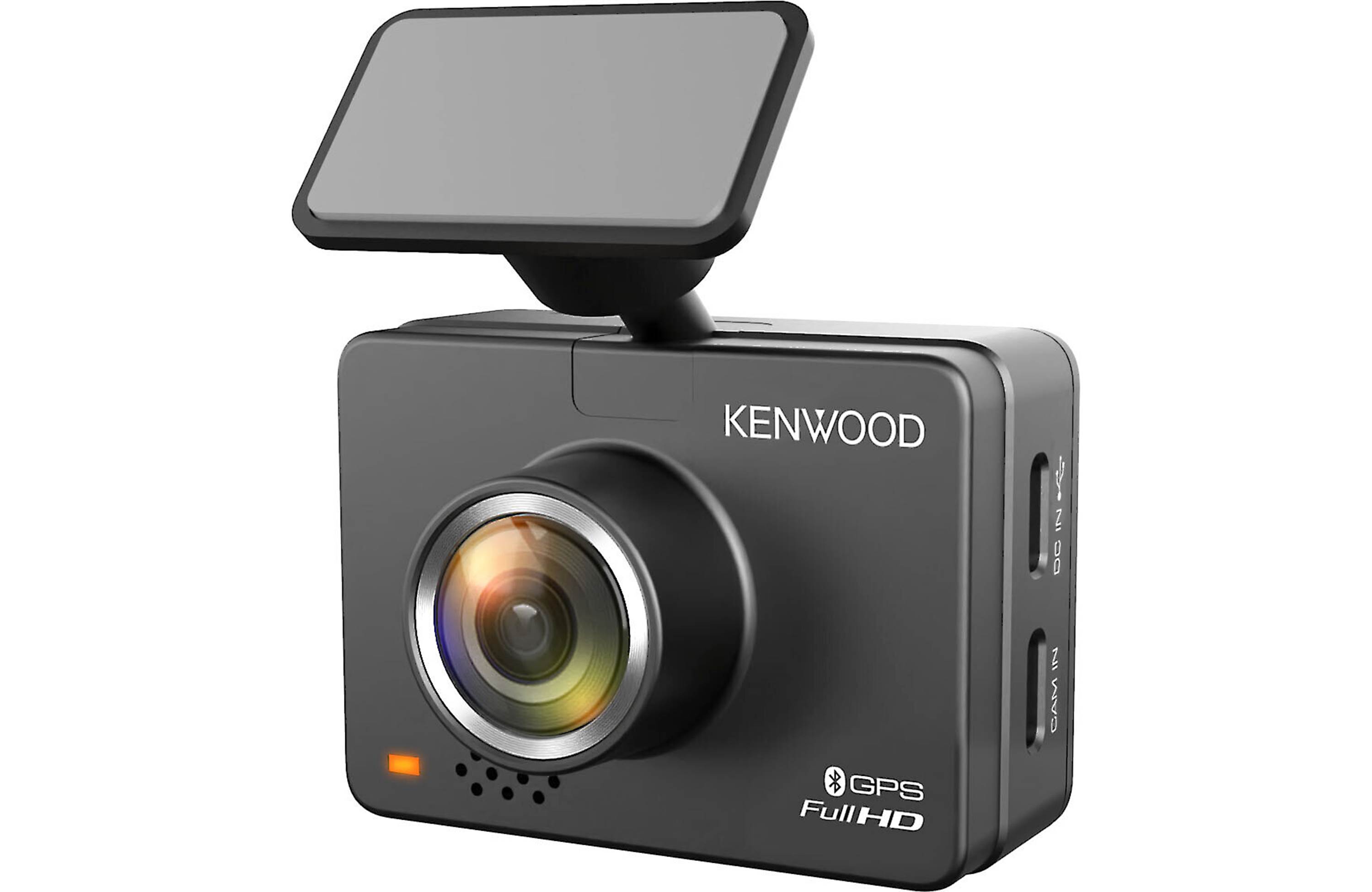 Kenwood DRV-A310W HD dash cam with 2" display, GPS, and Wi-Fi