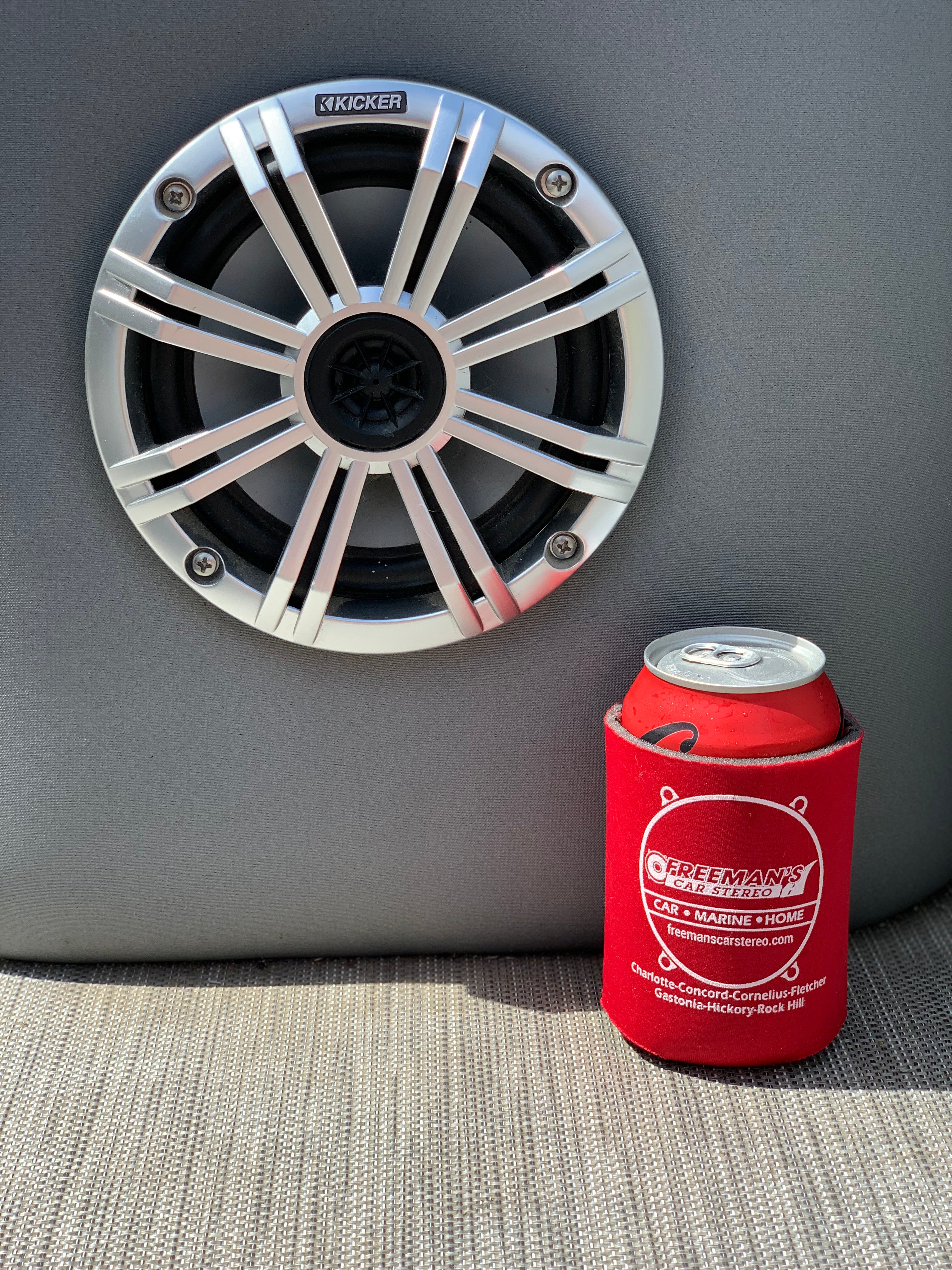 Freeman's Car Stereo Can Cooler/Koozie