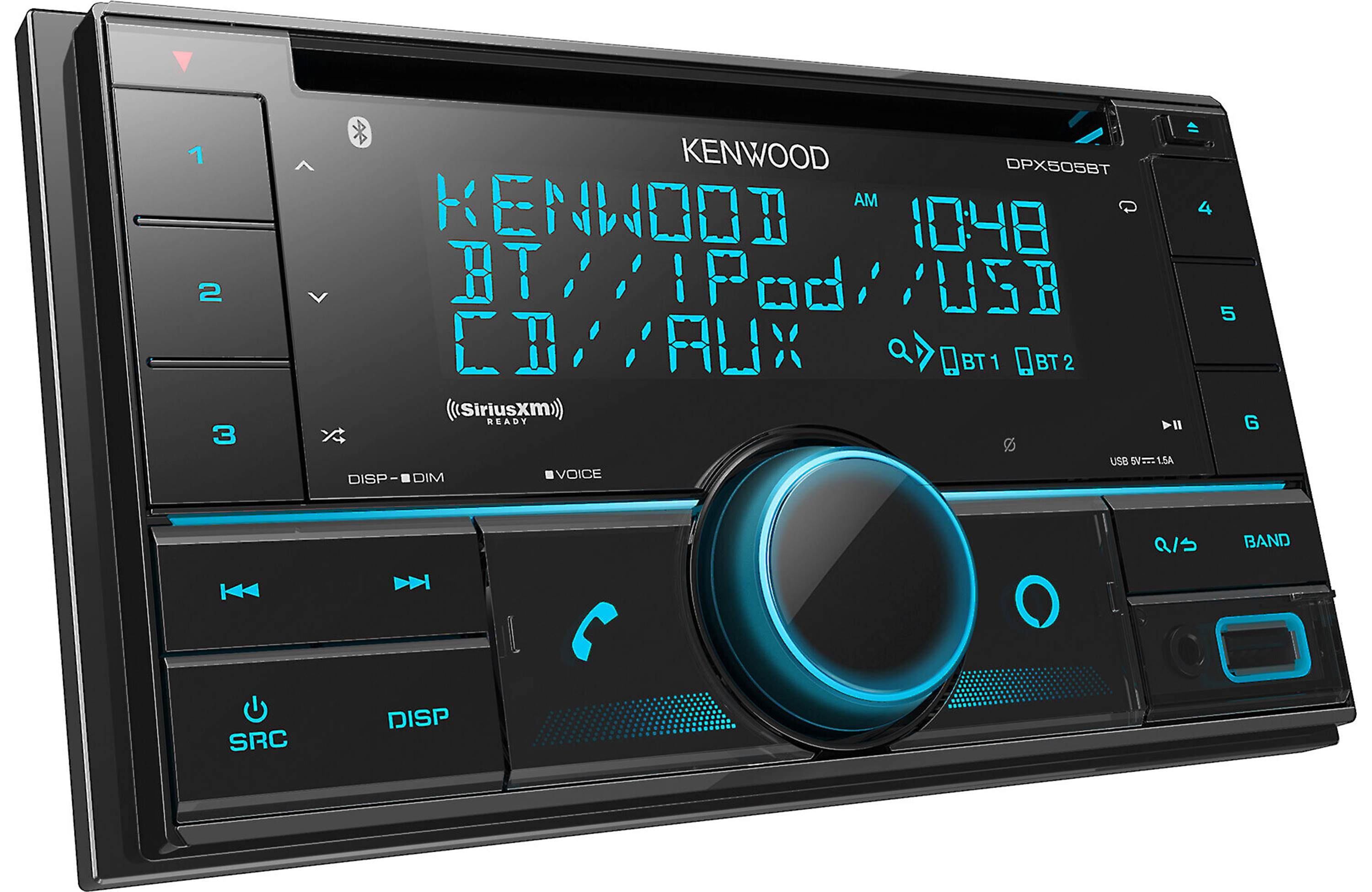 Kenwood DPX505BT 2-Din CD Receiver with Bluetooth