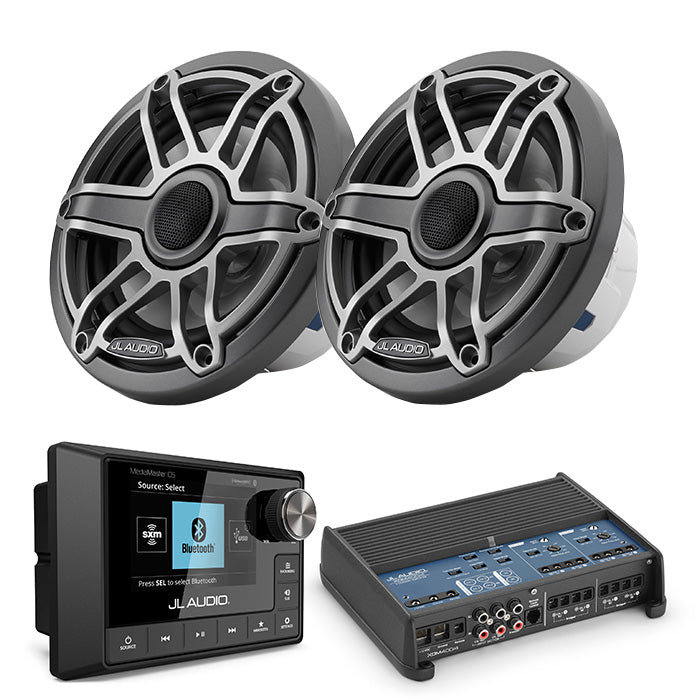 JL Audio MM105 + XDM400/4 + M6-650X-S-GMTI Marine Bundle