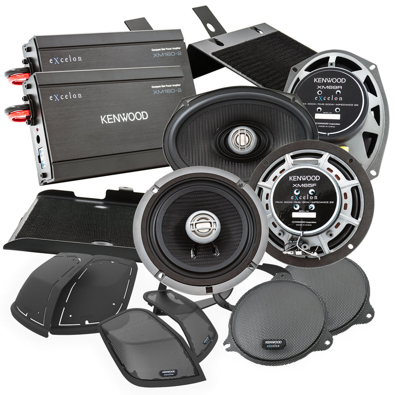 Kenwood P-HD3FR Speakers and Amplifier Kit for Select Harley-Davidson Motorcycles