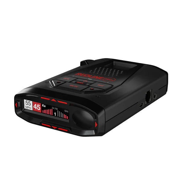 Escort Redline 360c Radar Detector System, works with Apple CarPlay/Android Auto - Black