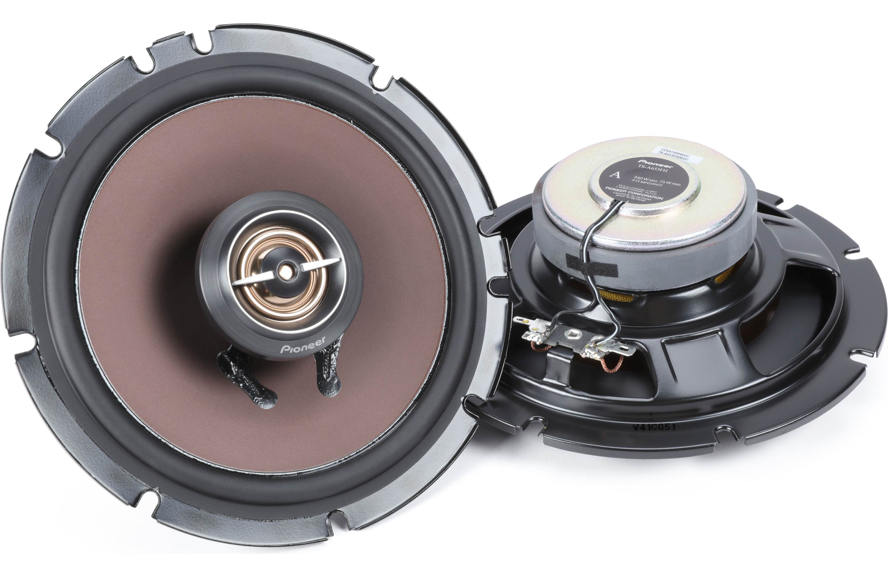 Pioneer TS-A653FH 6-1/2" 2-Way Coaxial Speakers 340W Max / 75W Nom