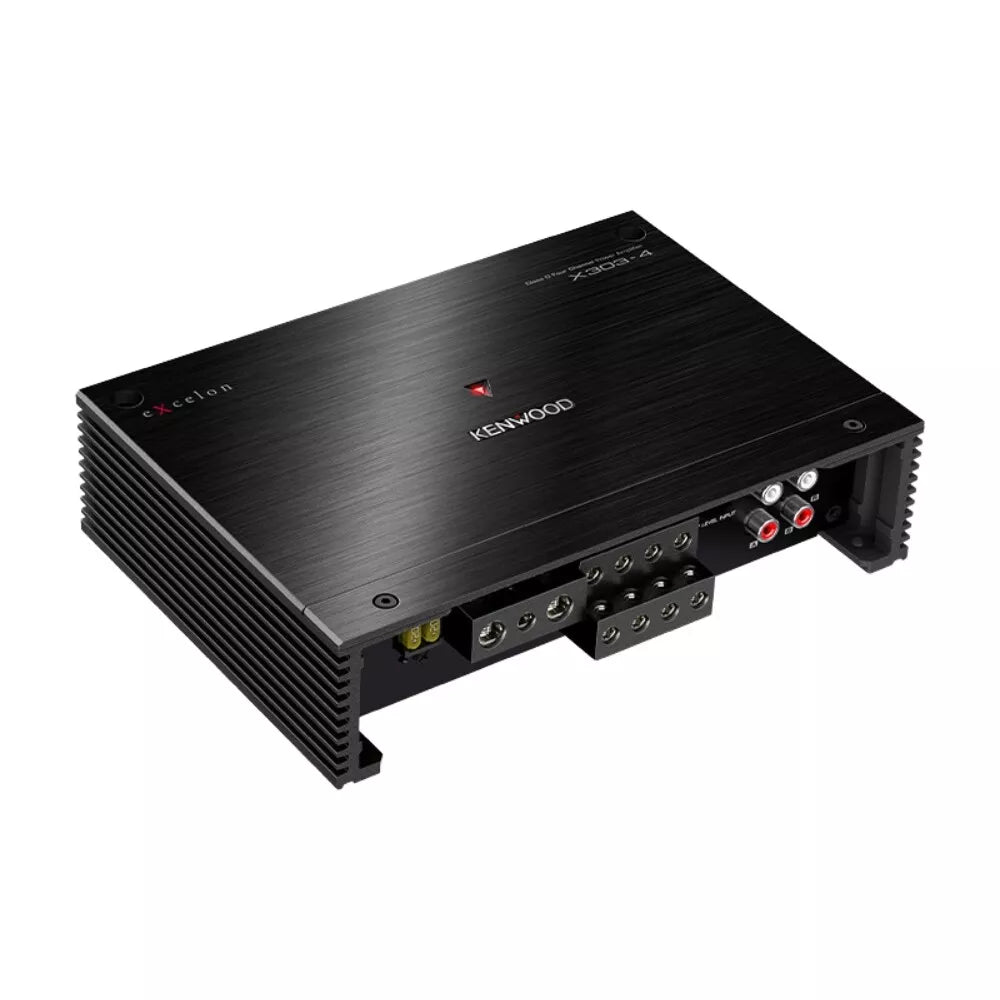 Kenwood X303-4 eXcelon Amplifier Class D 4-Channel Power Amp, 75Wx4 @ 2 ohms