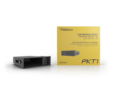 iDatalink Maestro ACC-KIT-PKT1 Compatible double-DIN radio openings Single-DIN pocket with USB ports product view