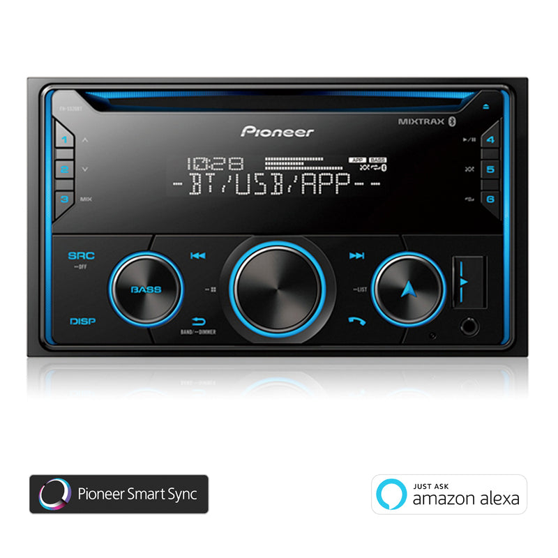 Pioneer FH-S520BT Double DIN CD and Bluetooth Receiver with Smart Sync - Freeman's Car Stereo
