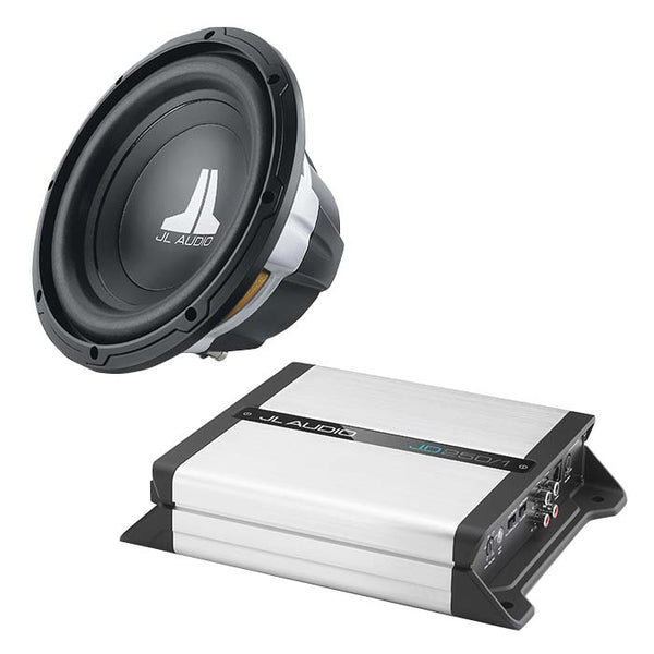 JL Audio JD250/1 Class D Amplifier + 10W0v3-4 10" Subwoofer Bundle