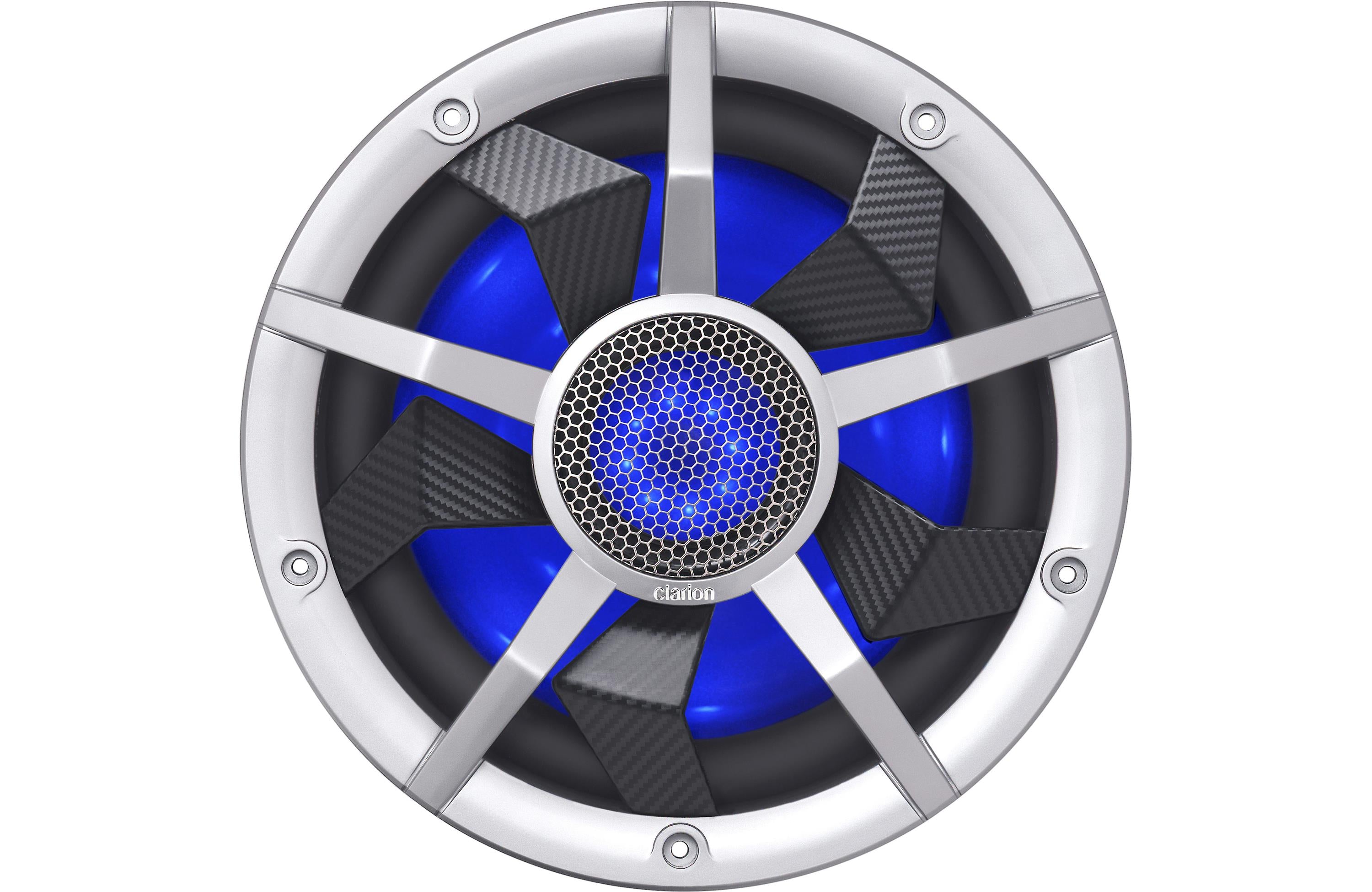 Clarion CM2513WL 10" Subwoofer w/ RGB LEDs and Dual 2 Ohm Voice Coils