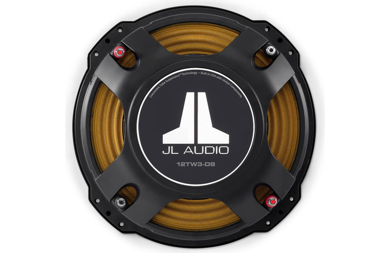 JL Audio 12TW3-D8 12" Shallow Mount Subwoofer w/ Dual 8-Ohm Voice Coils