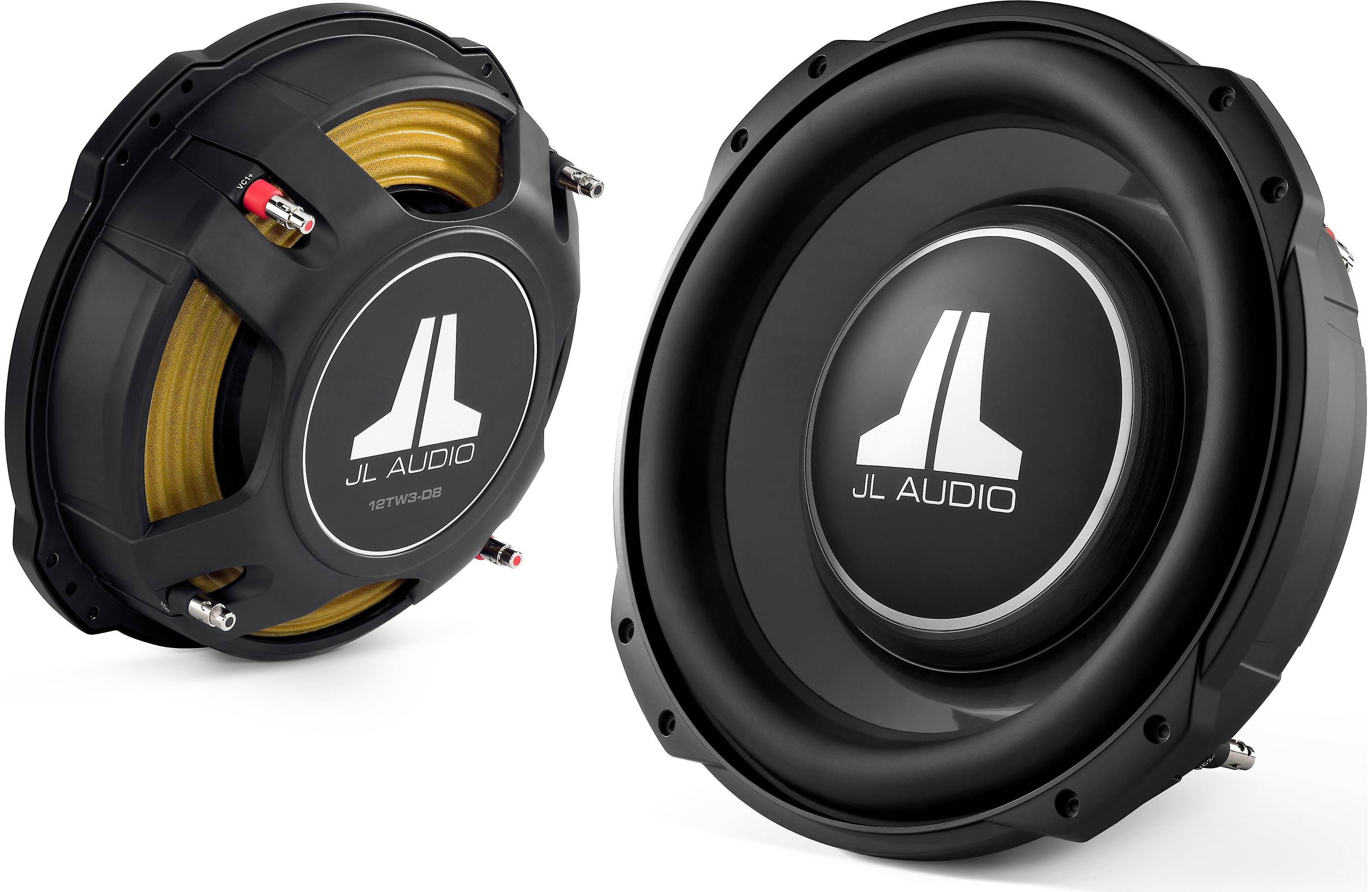 JL Audio 12TW3-D8 12" Shallow Mount Subwoofer w/ Dual 8-Ohm Voice Coils