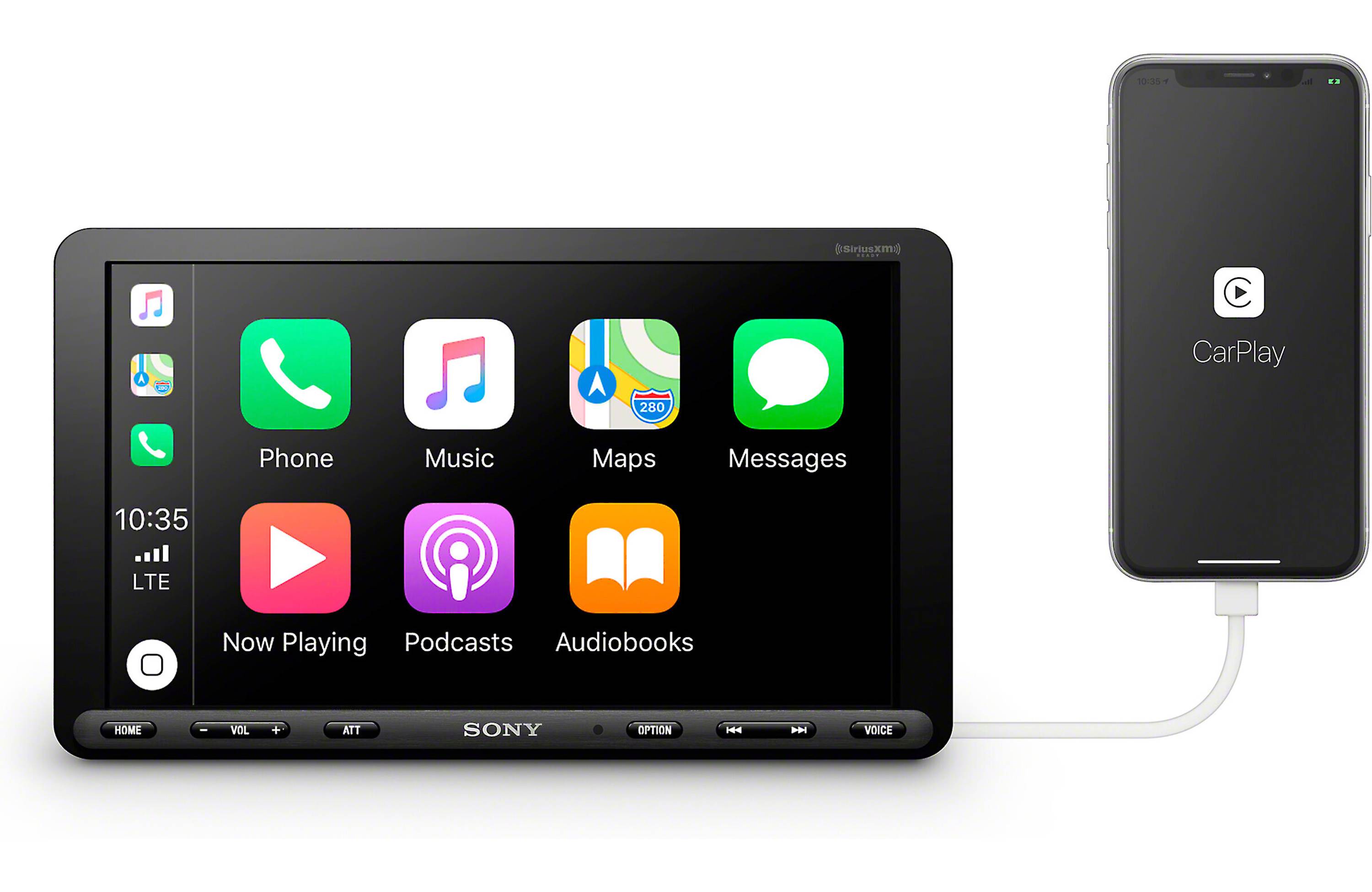 Sony XAV-AX8000 1-DIN Chassis 8.95” Floating LCD Screen w/ Apple Car Play & Android Auto - Freeman's Car Stereo