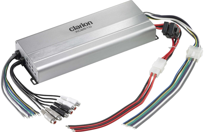 Clarion CMS4 + CMS-651-CWB x2 Pair Speakers + CMSP-101RGB-4 Sub + XC2510 Amp Marine Bundle