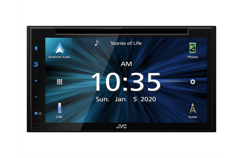 JVC KW-V660BT 6.8" Android Auto/Apple CarPlay, Built-in Bluetooth In-Dash CD/DVD/DM Receiver