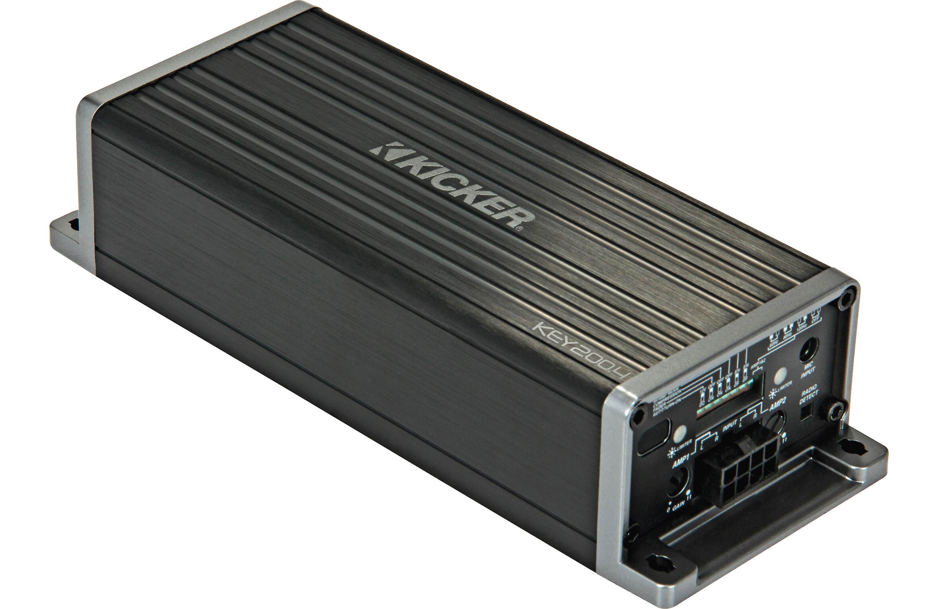 Kicker 47KEY200.4 4x50 watt 4-Channel Full-Range Smart Amplifier