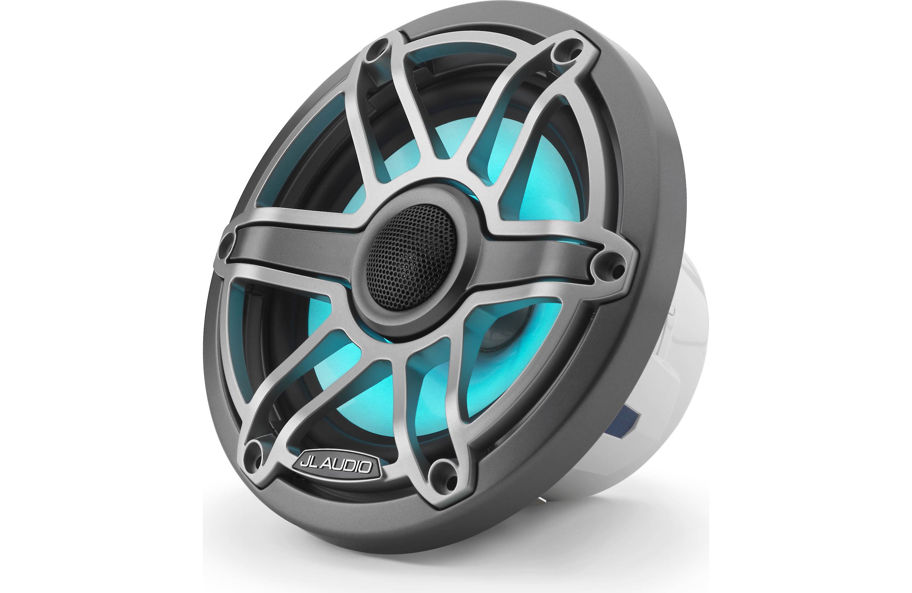 JL Audio M6-770X-S-GMTI-I 7.7" Marine Coaxial Speakers, Gunmetal Trim, Titanium Sport