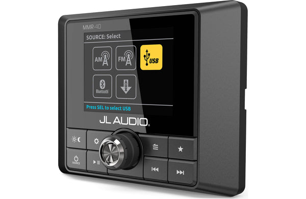 JL Audio MMR-40 Wired Full-Function NMEA 2000 Network Controller with Full-Color LCD Display for use with MediaMaster