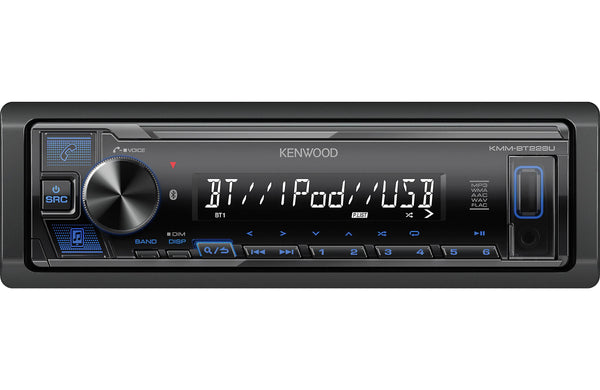 Kenwood KMM-BT228U 1-DIN Digital Media Receiver (Does not Play CDs)