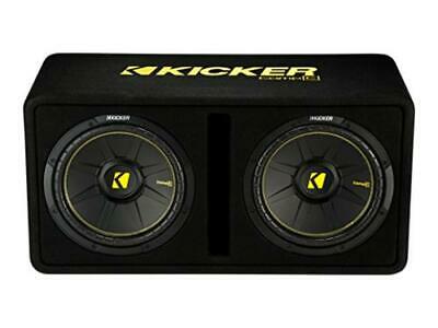 Kicker 44DCWC122 Dual CompC 12-inch Subwoofers in Vented Enclosure, 2-Ohm, 600W - Freeman's Car Stereo