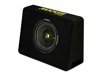 Kicker 44TCWC102 CompC 10-inch Subwoofer in Thin Profile Enclosure, 2-Ohm, 300W - Freeman's Car Stereo