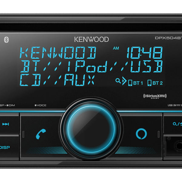 Kenwood DPX504BT 2-Din CD Receiver with Bluetooth