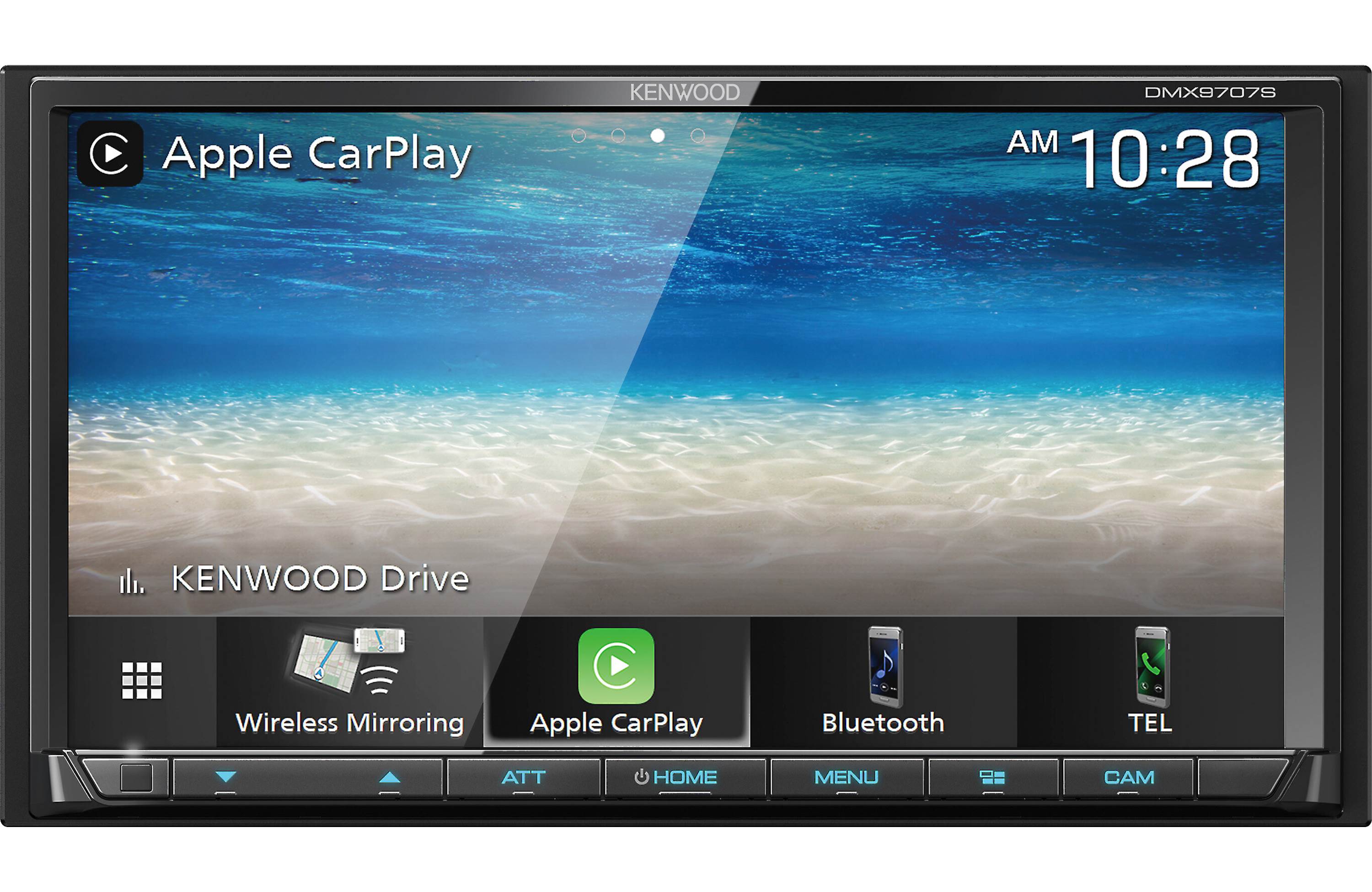 Kenwood DMX9707S 2-Din Multimedia Receiver Wireless Apple CarPlay & Android Auto