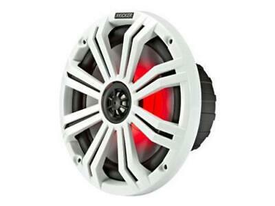 Kicker 45KM84L 8" full-range marine speakers with LED lighting - Freeman's Car Stereo