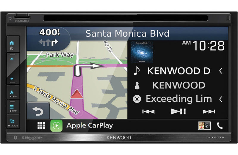 Kenwood DNX577S 2-DIN Navigation Receiver w/ Apple CarPlay & Android Auto