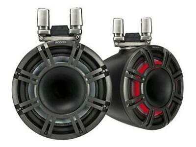 Kicker 44KMTC114 11" Horn Tower Speakers With LED Grilles - Black - Freeman's Car Stereo