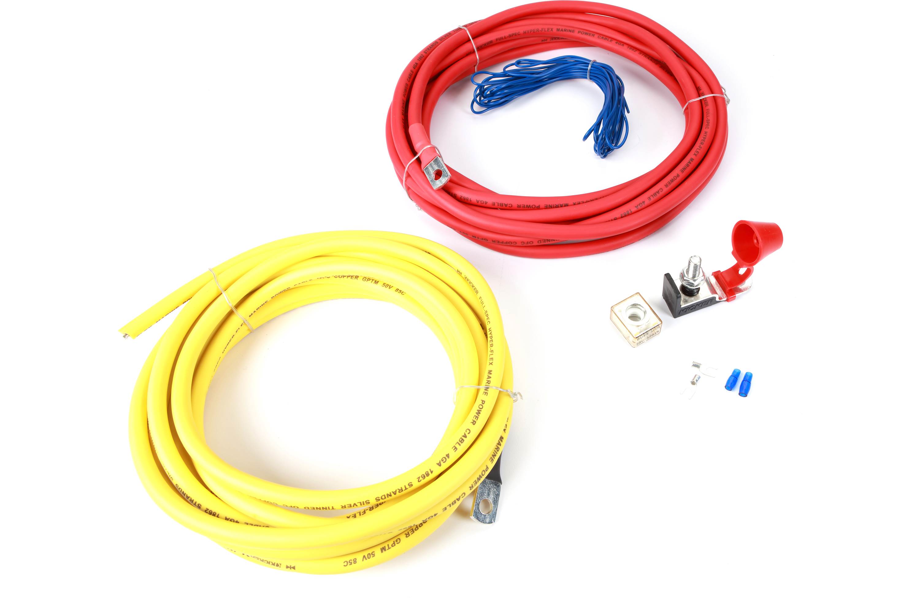 Kicker 47KMPK4 Marine-Grade Amp Wiring Kit (4-gauge)