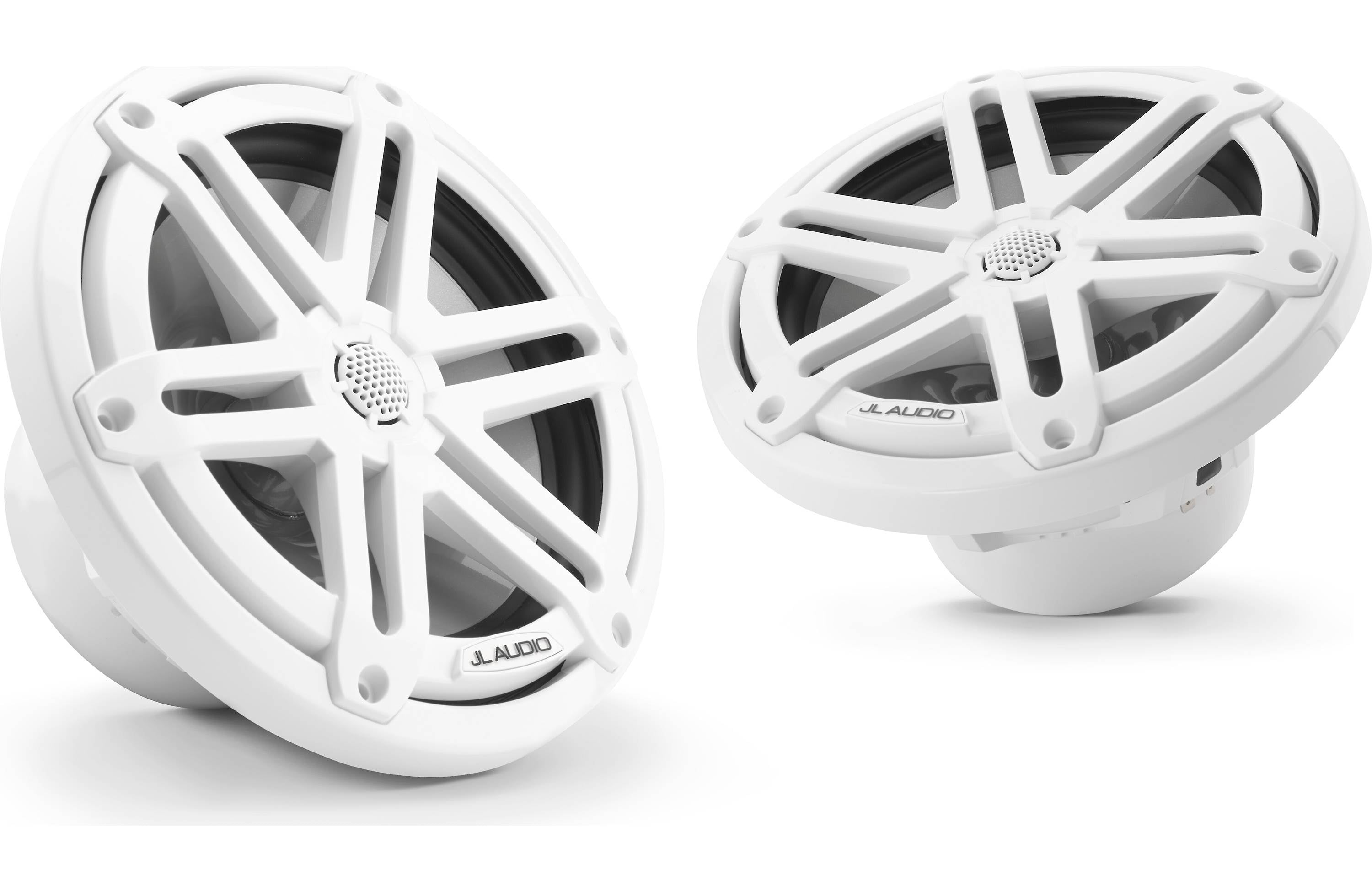 JL Audio M3-770X-S-GW 7.7" 4 Ω Gloss White Marine Speakers Sports Grills