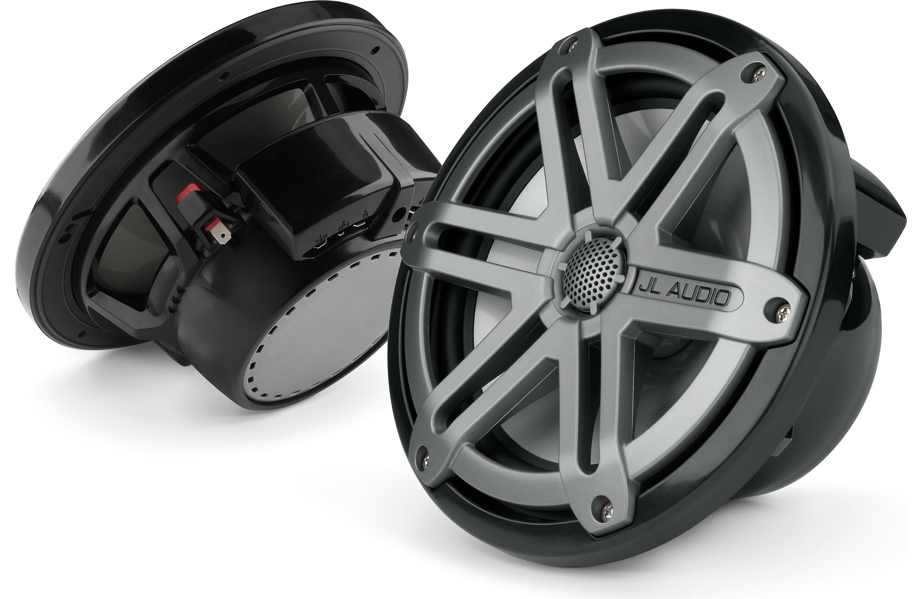 JL Audio M770-CCX-SG-TB/MCS-77CCX5-4-TB 7.7" Marine Speakers (Black w/ Titanium "Sport" grilles)