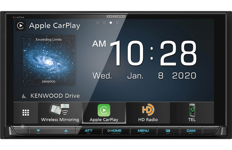 Kenwood DMX957XR 6.75" 2-Din Multimedia Receiver Wireless Android Auto and Apple CarPlay
