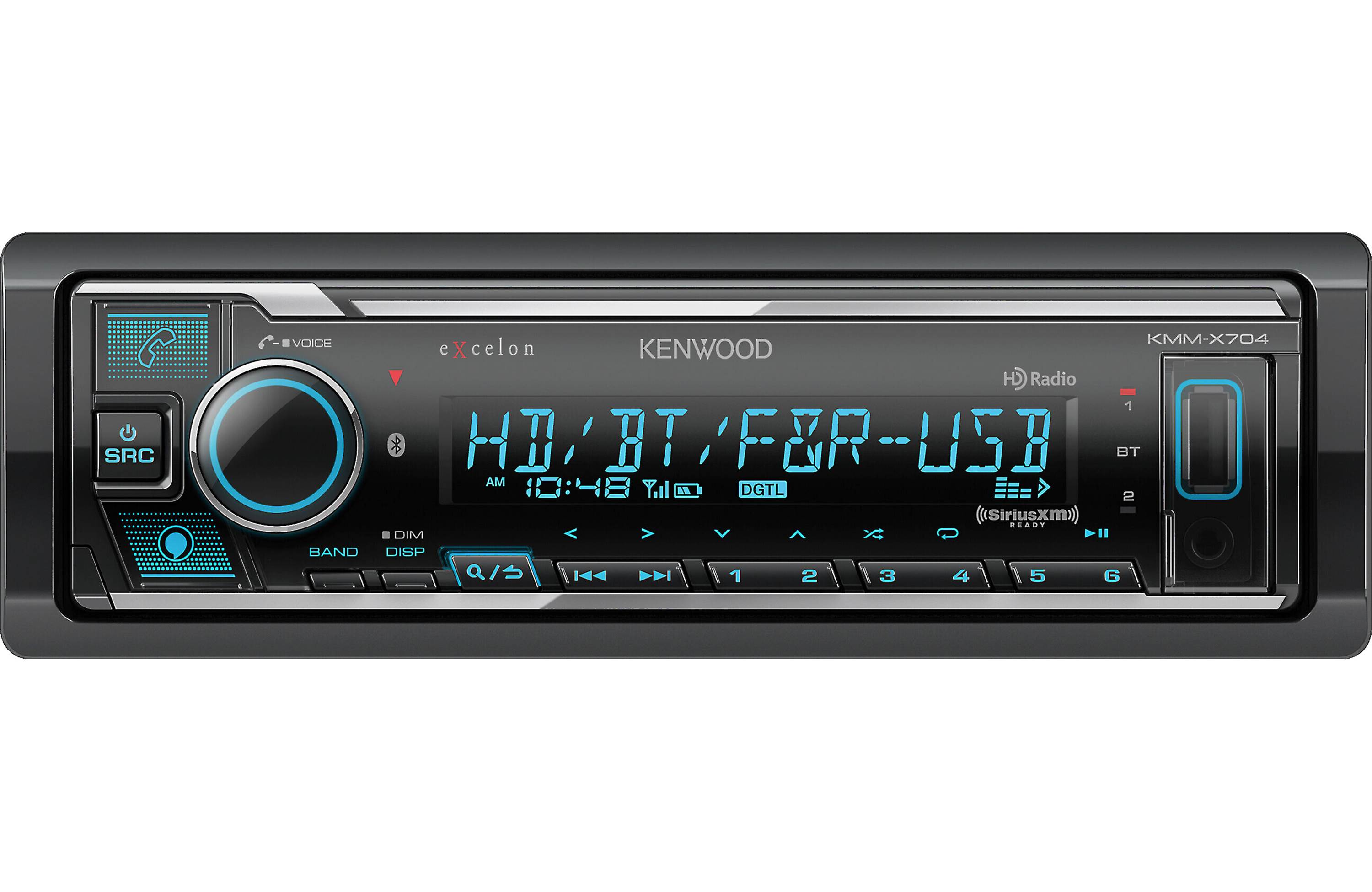 Kenwood KMM-X704 1-Din Digital Media Receiver