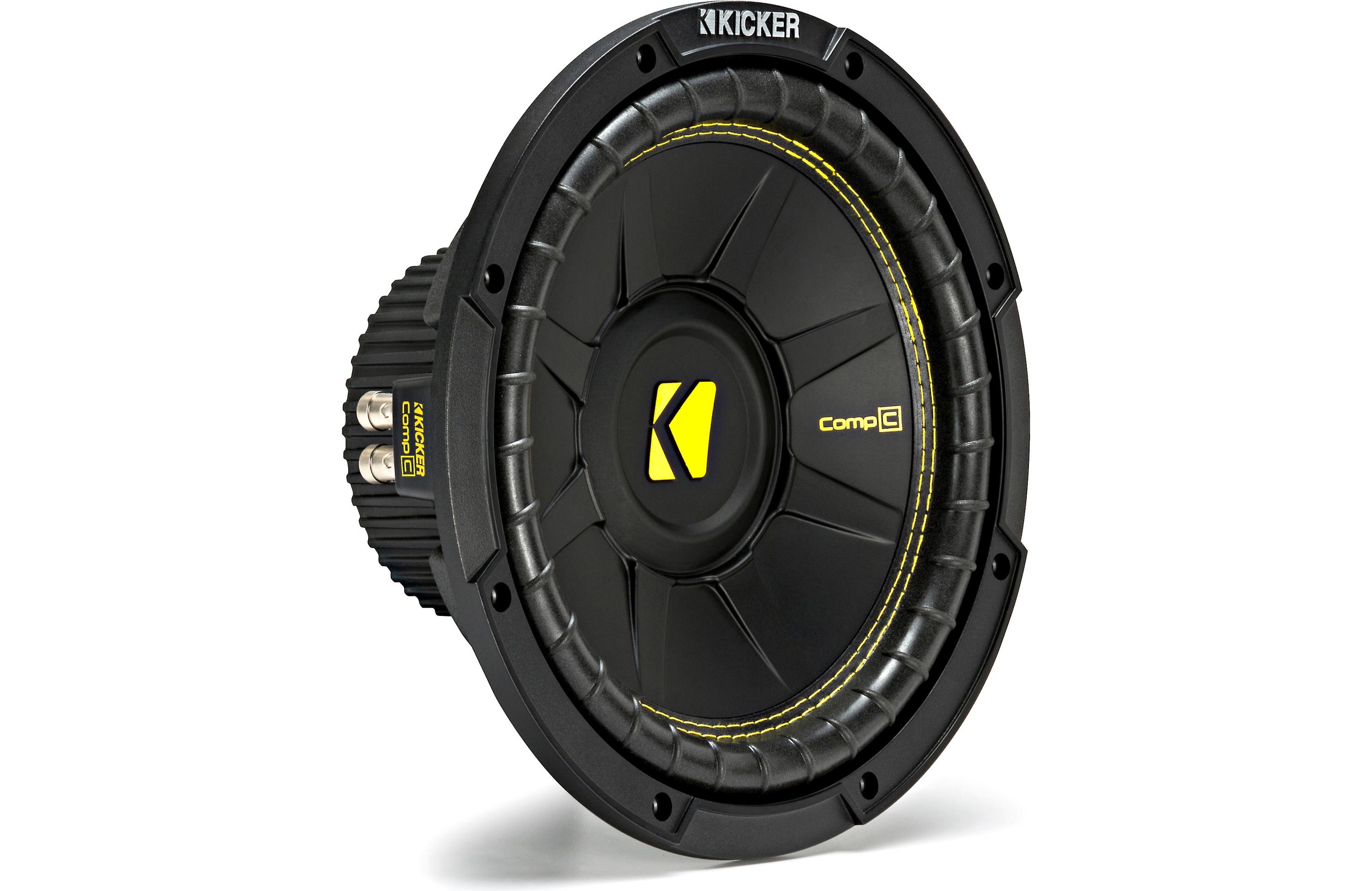 Kicker 44CWCD104 CompC 10" Subwoofer, Dual Voice Coil, 4-Ohm, 250W