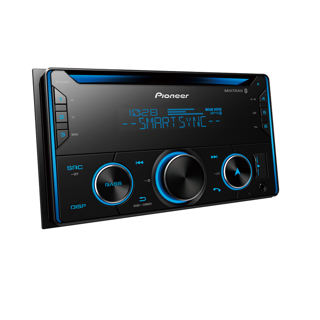 Pioneer FH-S520BT Double DIN CD and Bluetooth Receiver with Smart Sync - Freeman's Car Stereo