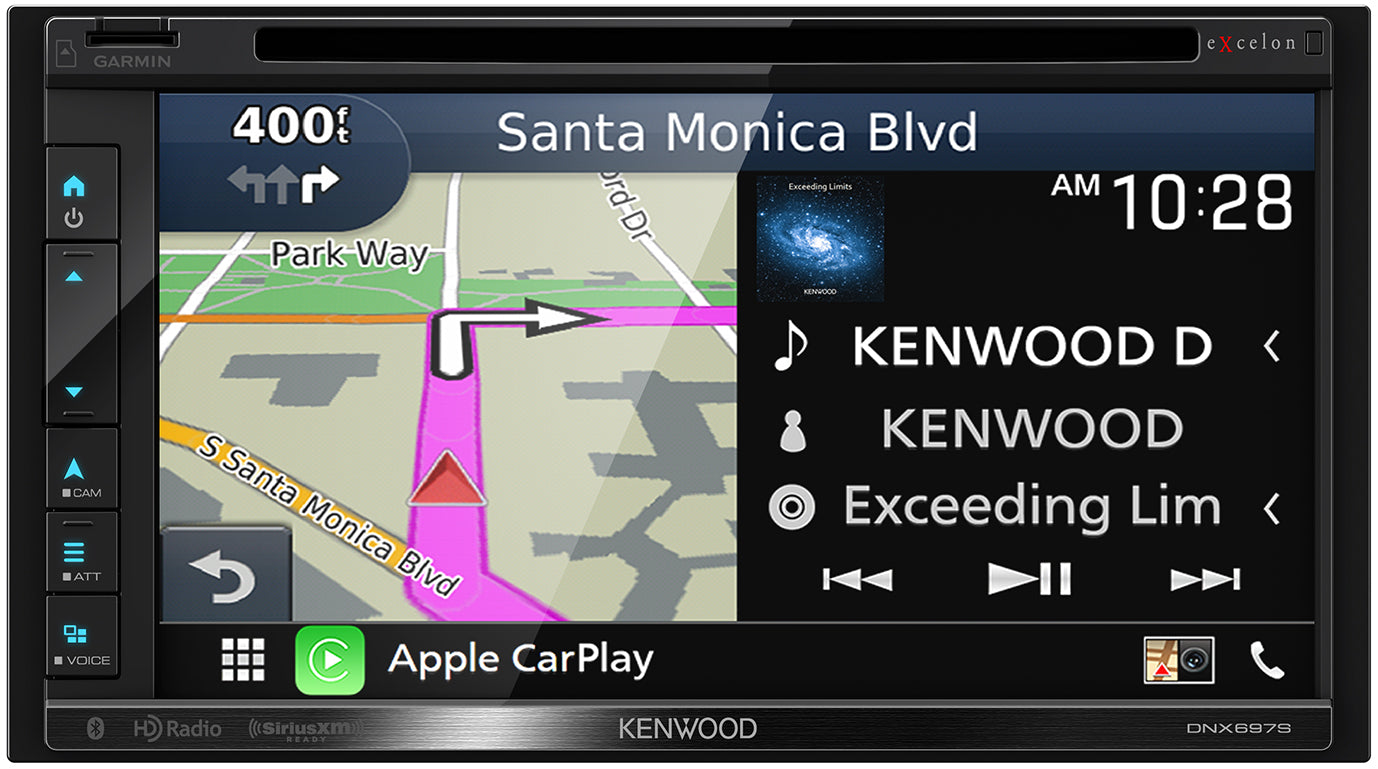 Kenwood Excelon DNX697S - 6.8" WVGA Navigation/DVD Receiver with Apple CarPlay & Android Auto Ready - Freeman's Car Stereo