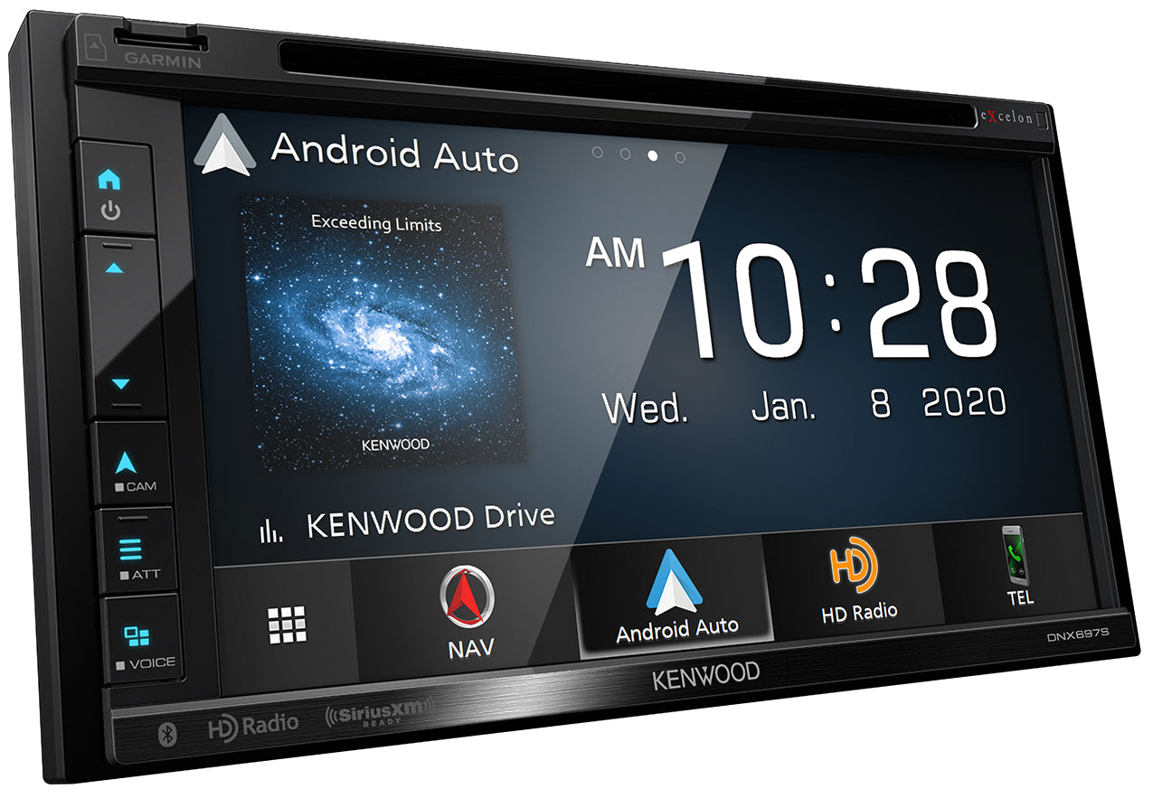 Kenwood Excelon DNX697S - 6.8" WVGA Navigation/DVD Receiver with Apple CarPlay & Android Auto Ready - Freeman's Car Stereo