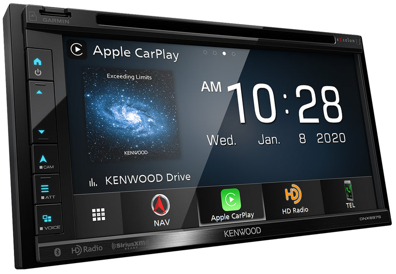 Kenwood Excelon DNX697S - 6.8" WVGA Navigation/DVD Receiver with Apple CarPlay & Android Auto Ready - Freeman's Car Stereo