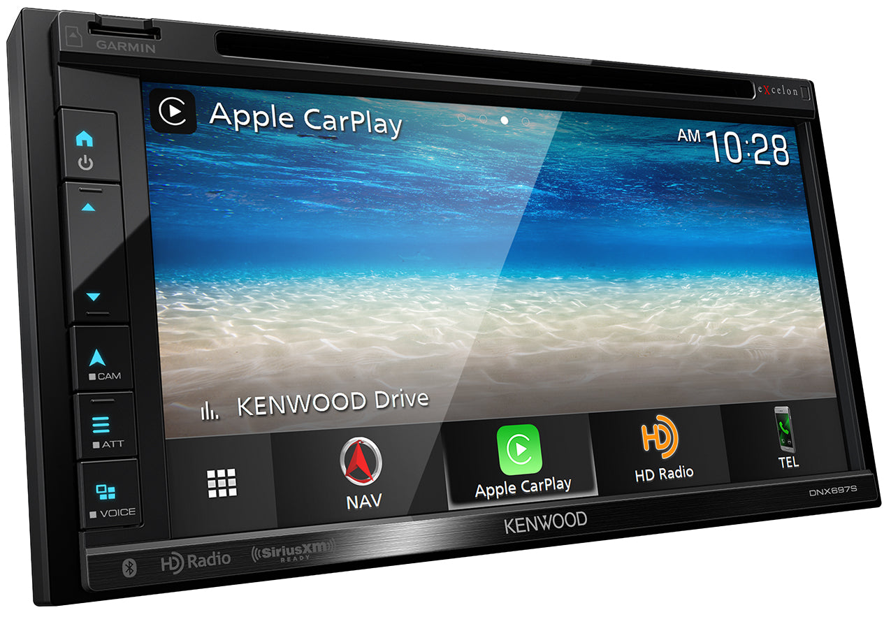 Kenwood Excelon DNX697S - 6.8" WVGA Navigation/DVD Receiver with Apple CarPlay & Android Auto Ready - Freeman's Car Stereo