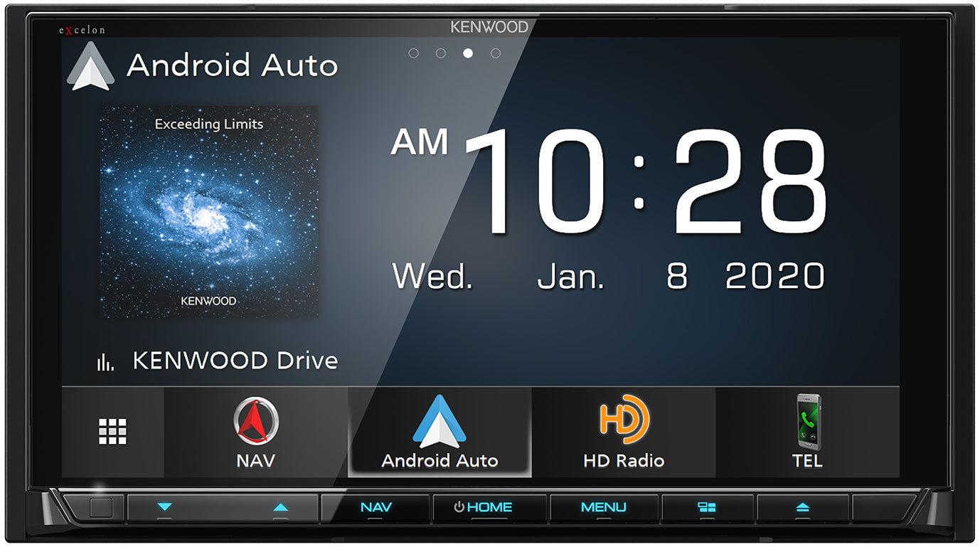 Kenwood Excelon DNX997XR -6.8" Navigation/DVD Receiver with Wireless AppleCarPlay & Android Auto Receiver - Freeman's Car Stereo