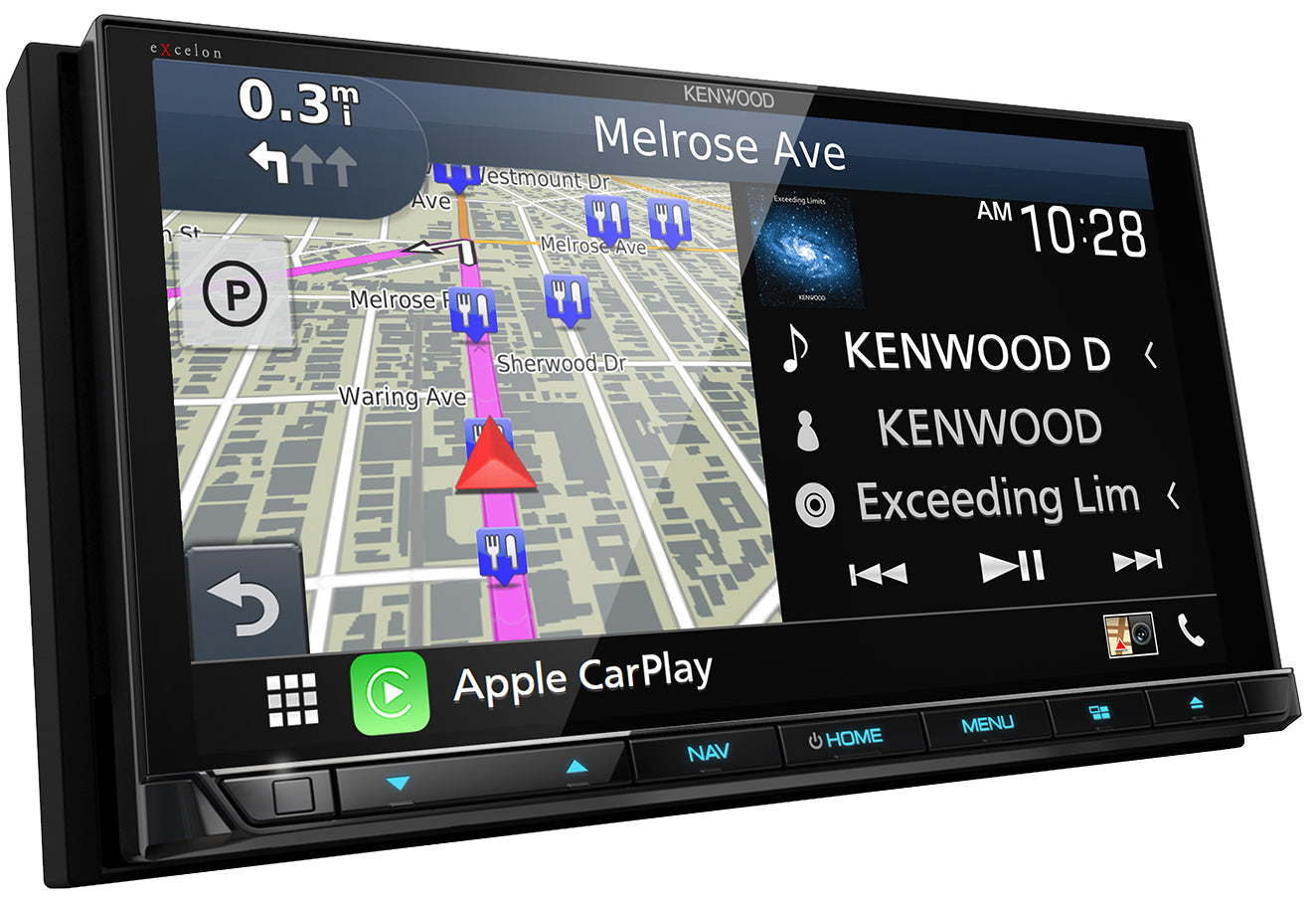 Kenwood Excelon DNX997XR -6.8" Navigation/DVD Receiver with Wireless AppleCarPlay & Android Auto Receiver - Freeman's Car Stereo