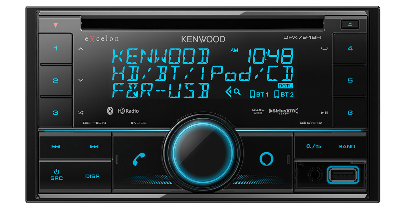 Kenwood DPX794BH CD Receiver with Bluetooth, HD Radio, Alexa Built-in