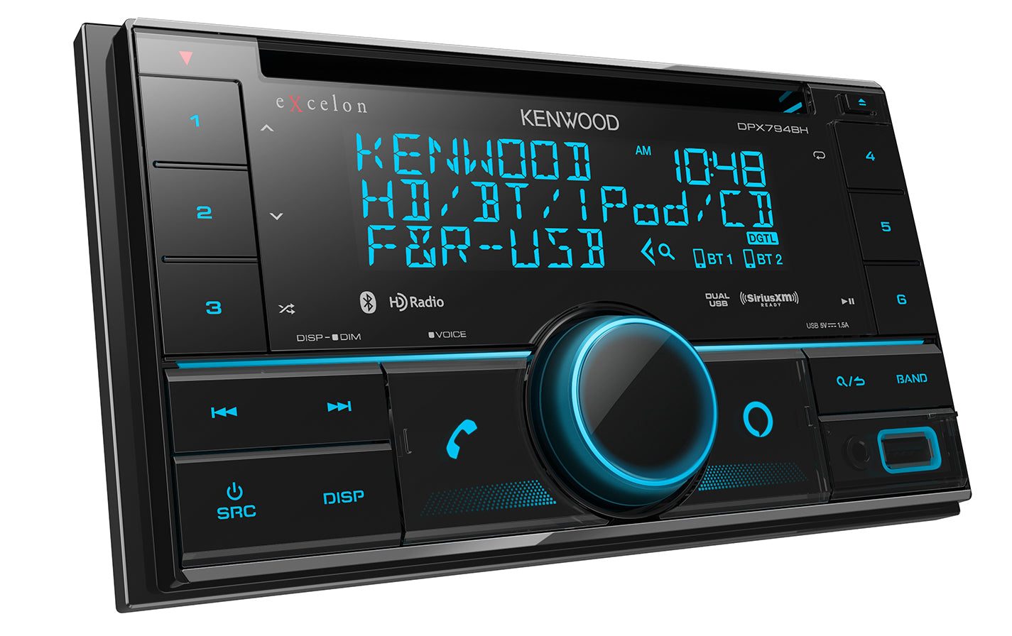 Kenwood DPX794BH CD Receiver with Bluetooth, HD Radio, Alexa Built-in