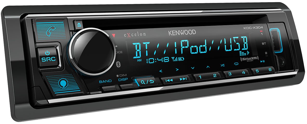 Kenwood Excelon KDC-X304 CD Receiver with Bluetooth - Freeman's Car Stereo