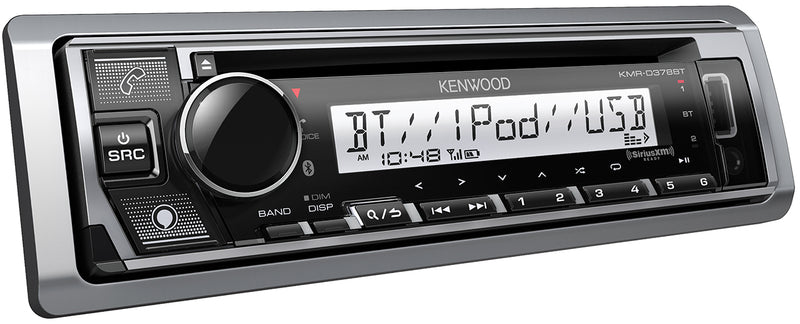 Kenwood KMR-D378BT Marine CD Receiver with Bluetooth - Freeman's Car Stereo