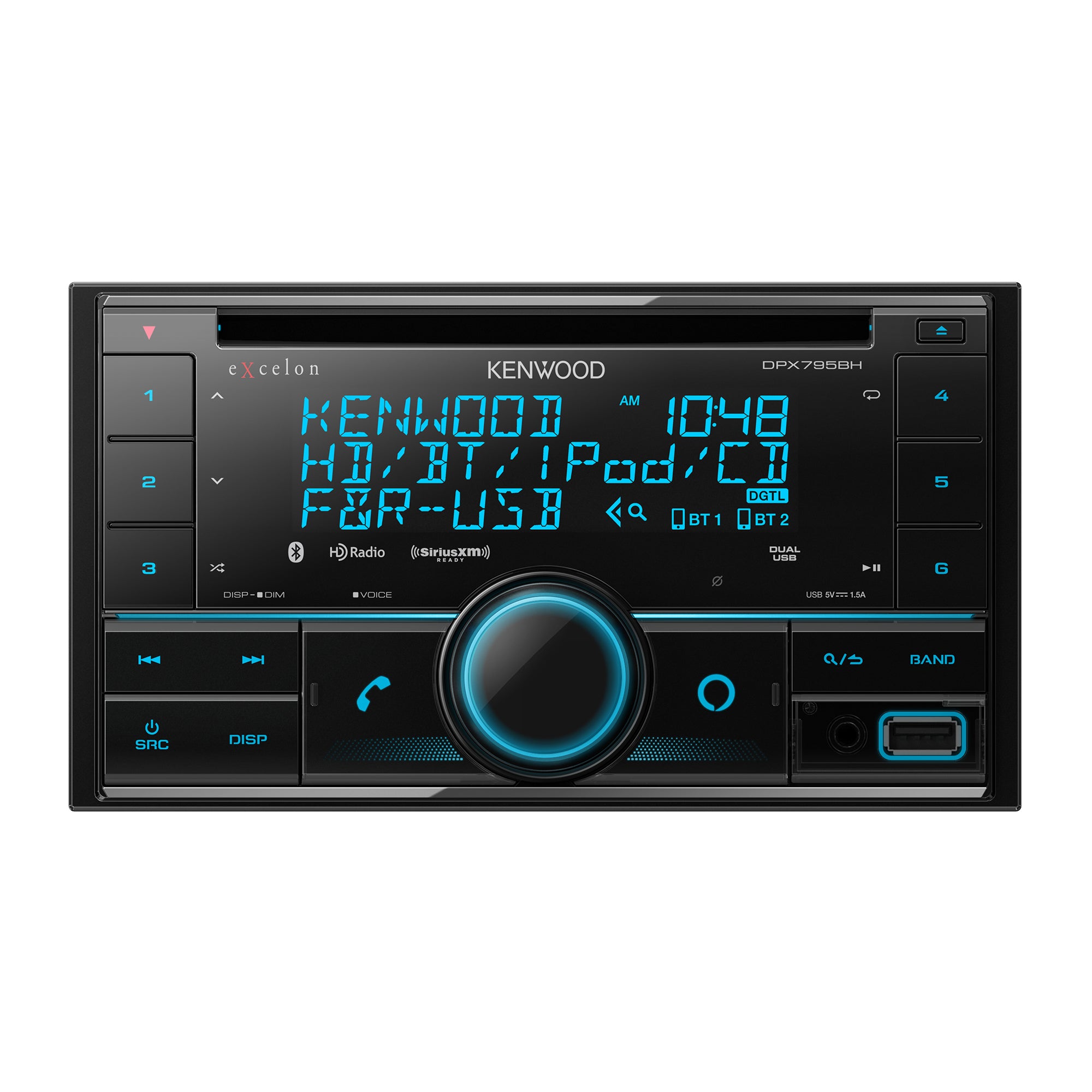 Kenwood DPX795BH 2-DIN CD Car Stereo Receiver w/ HD Radio