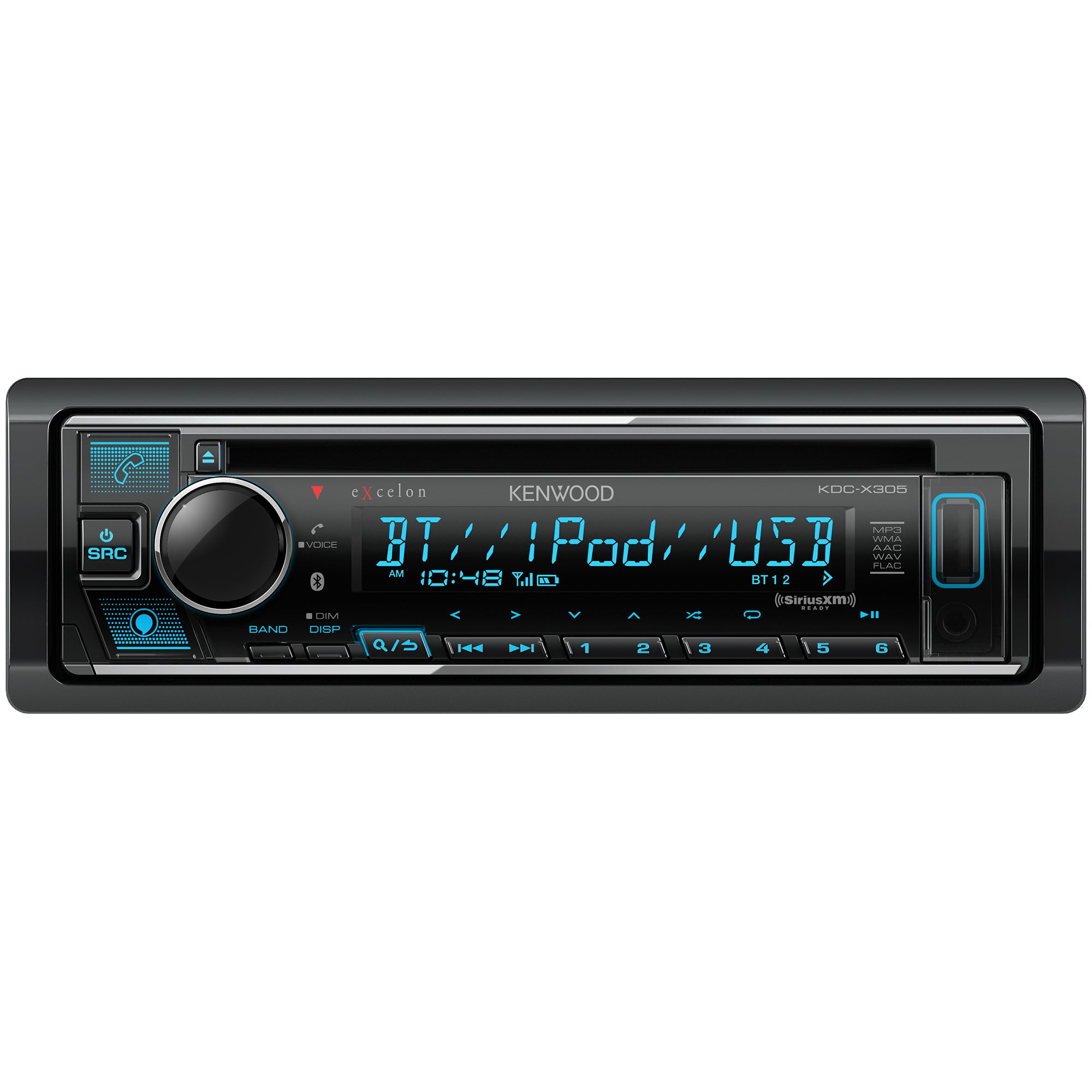 Kenwood Excelon KDC-X305 1-DIN CD Receiver + SiriusXM SXV300v1 Tuner